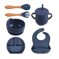 Kit alimentação de silicone infantil 6 pçs - PontoBaby