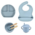 Kit alimentação de silicone infantil 6 pçs - PontoBaby