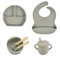 Kit alimentação de silicone infantil 6 pçs - PontoBaby
