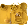 Kit alimentação de silicone infantil para bebê 11 pçs - PontoBaby
