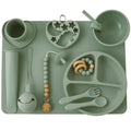 Kit alimentação de silicone infantil para bebê 11 pçs - PontoBaby