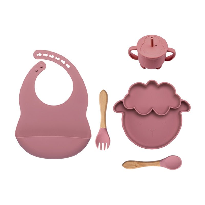 Kit alimentação infantil ovelha 5 pçs - PontoBaby