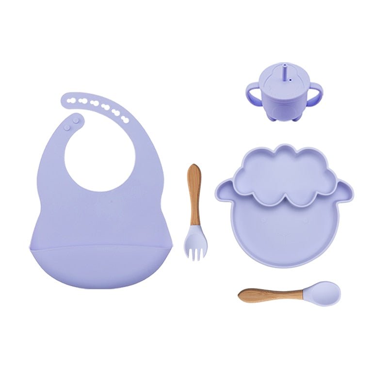 Kit alimentação infantil ovelha 5 pçs - PontoBaby
