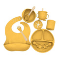 Kit alimentação infantil para bebê de silicone 9 pçs - PontoBaby