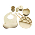 Kit alimentação infantil para bebê de silicone 9 pçs - PontoBaby