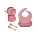 Kit alimentação infantil para bebê de silicone elefantinho 4 peças - PontoBaby