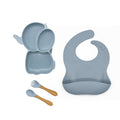 Kit alimentação infantil para bebê de silicone elefantinho 4 peças - PontoBaby