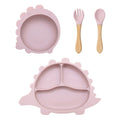 Kit alimentação infantil para bebê dinossauro 4 peças - PontoBaby