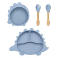 Kit alimentação infantil para bebê dinossauro 4 peças - PontoBaby