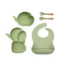Kit alimentação infantil para bebê elefantinho 5 peças - PontoBaby