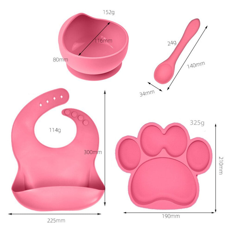 Kit alimentação infantil patinha 5 pçs - PontoBaby