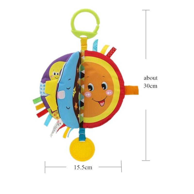 Livro sensorial de pano do bebê - PontoBaby