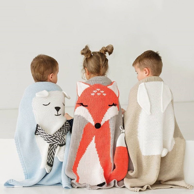 Manta animais do bosque - PontoBaby