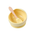 Tigela e colher raspa colher para bebê de silicone - PontoBaby