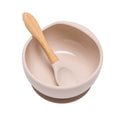Tigela e colher raspa colher para bebê de silicone - PontoBaby