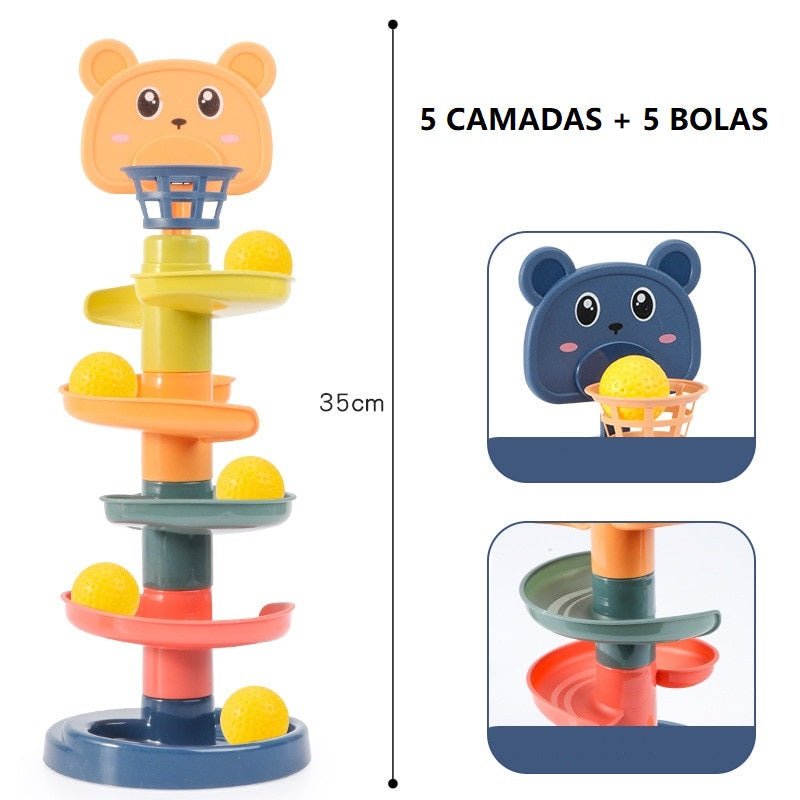 Torre Educativa Rolling Ball - PontoBaby